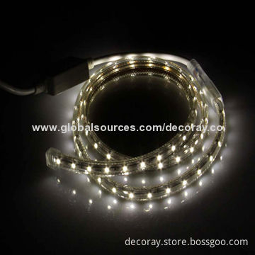 RGB high voltage SMD flexible LED strip, SMD 3528, AC220V leads,lifespan: 30,000hrs,Skid-proof,60LED